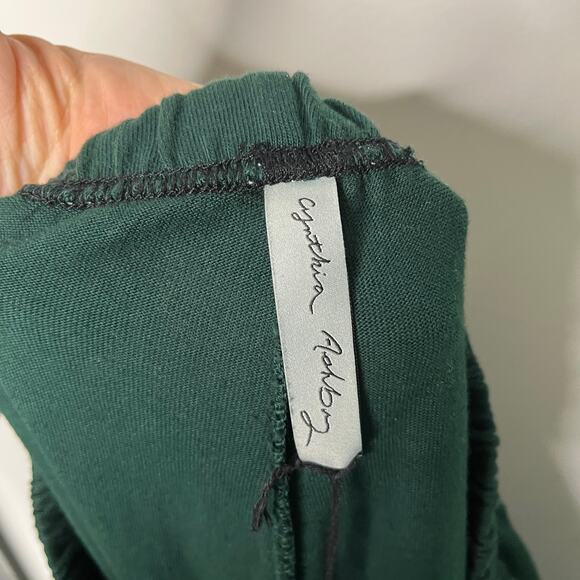Cynthia Ashby Women's Pants Sz Large Baggie Cuff Green Lagenlook Urban Boho NWT - Picture 6 of 9